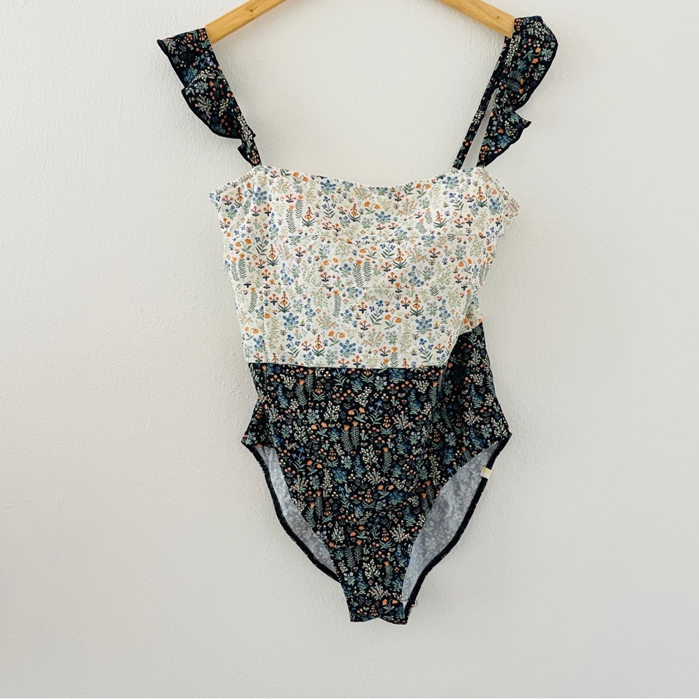Summersalt Floral One Piece Swimsuit - White and Blue - Picture 4 of 6